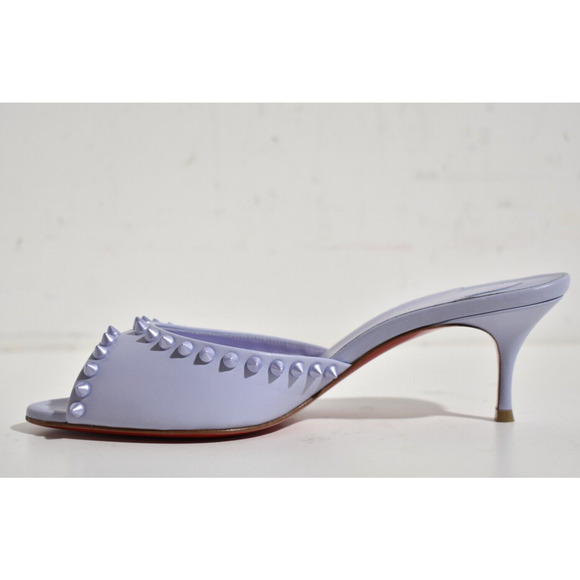 Christian Louboutin Me Dolly Spike 55 Skylight Purple Sandal Mule Heel Pump 38 - Picture 6 of 9